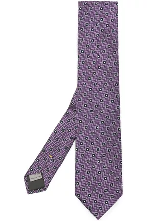 CANALI Men Bow Ties - Patterned jacquard silk tie