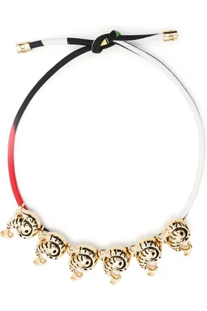 Puccini P Marmo-print necklace