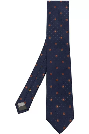 CANALI Patterned-jacquard silk tie