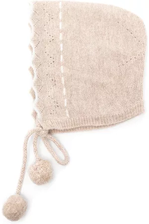 Patachou Merino wool-blend knitted bonnet