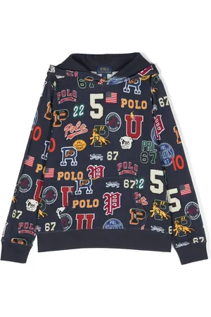 Ralph Lauren Letterman-print cotton-blend hoodie
