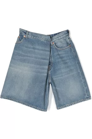 Maison Margiela Logo-patch denim short