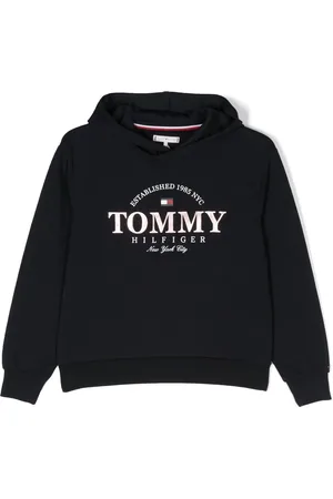 Tommy Hilfiger Logo-print cotton hoodie