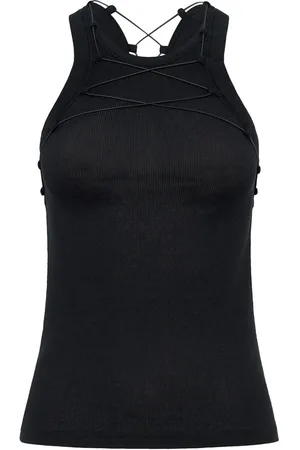 DION LEE Lock cotton tank top