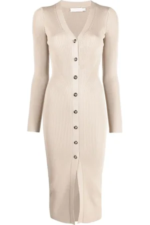 Simkhai Ribbed-knit bodycon midi dress