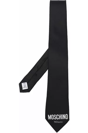 Moschino Logo-print silk tie
