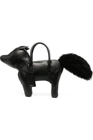Thom Browne FOX BAG IN PEBBLE GRAIN LEATHER
