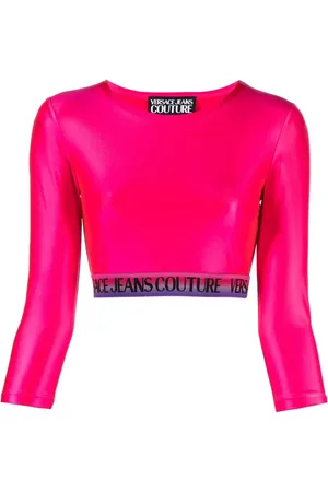 VERSACE Logo crop top