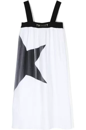 Twin-Set Star-print pleated dress
