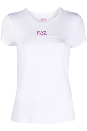 EA7 Ombré logo-print T-shirt