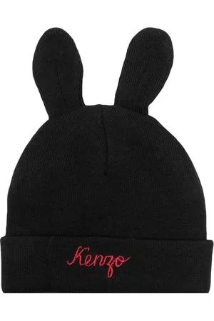 Kenzo Kids Logo-embroidered knitted beanie