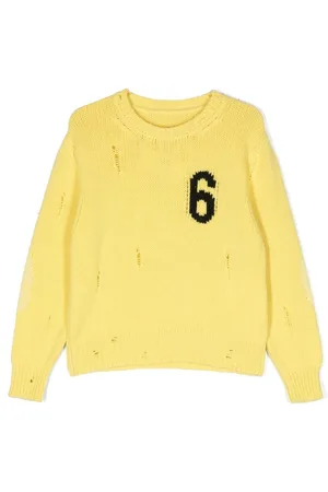 Maison Margiela Intarsia-knit wool-blend jumper