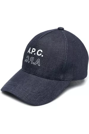 A.P.C. Logo-print denim cap