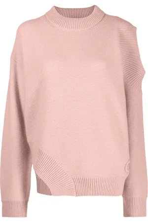 Stella McCartney Asymmetric cold-shoulder cashmere jumper