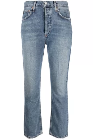 AGOLDE Riley high-waisted cropped jeans