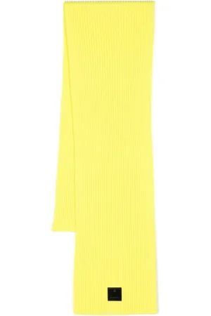Givenchy Ribbed logo-patch scarf