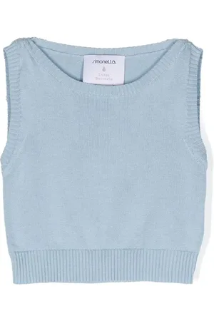 Simonetta Ribbed knit tank top