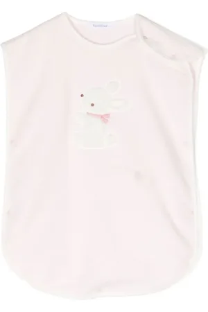Familiar Bunny-embroidered bib