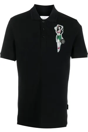 Philipp Plein Logo-patch polo shirt