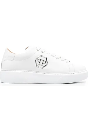 Patent Leather & Velvet Lo-Top Sneakers Hexagon