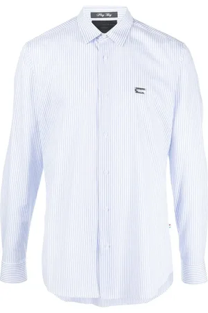 Philipp Plein Graphic-print striped shirt