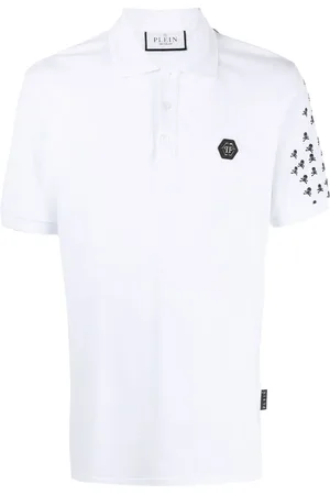 Philipp Plein Skull and Bones cotton polo shirt