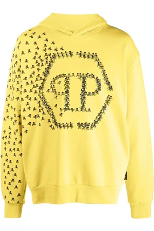 Philipp Plein Skull and Bones cotton hoodie