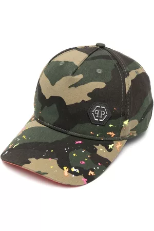 Philipp Plein Hats - Camouflage paint splatter baseball hat
