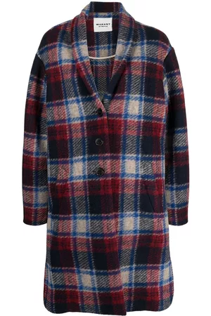 Marant Etoile Single-breasted checked coat