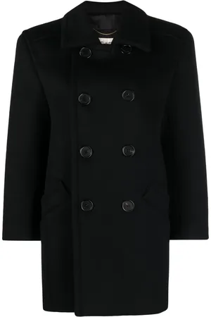 Saint Laurent Double-breasted wool coat