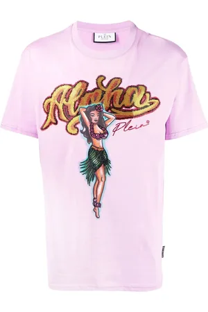 Philipp Plein Graphic-print crystal-embellished T-shirt