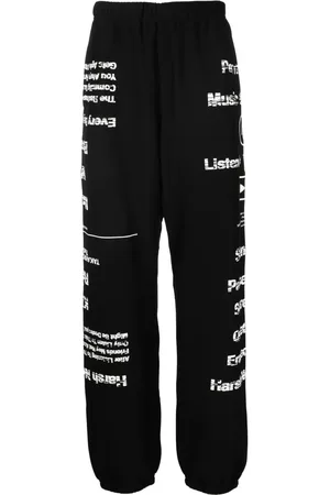 Takahiromiyashita The Soloist Graphic-print cotton track pants