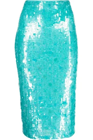 P.A.R.O.S.H. Sequin-embellished pencil skirt