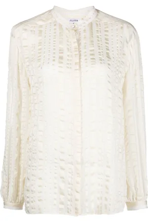 Filippa K Striped long-sleeve blouse