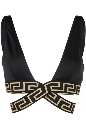 VERSACE Greca Border triangle bikini top