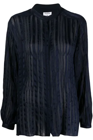 Filippa K Striped long-sleeve blouse