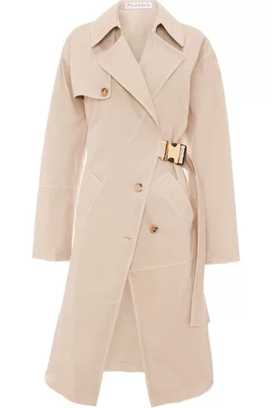 J.W.Anderson Beige Twisted Buckle Trench Coat
