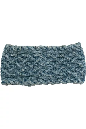 KAPITAL Cable-knit button headband