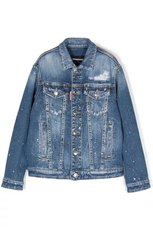 Dsquared2 Paint splatter-detail denim jacket