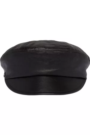Miu Miu Leather baker boy cap
