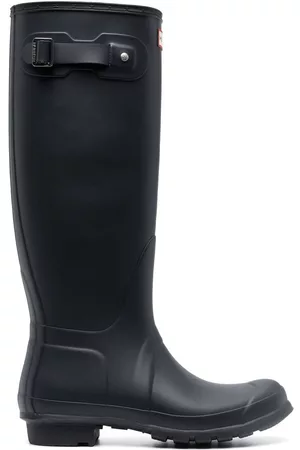 Hunter Knee-length logo-detail boots