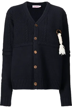 Charles Jeffrey Loverboy Cable-knit panelled cardigan