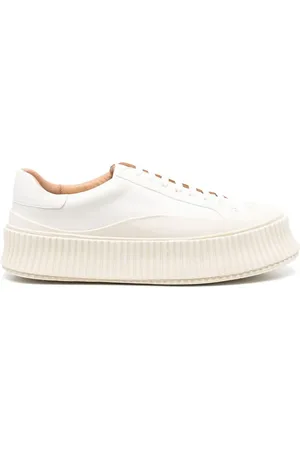 Jil Sander Leather flatform sneakers