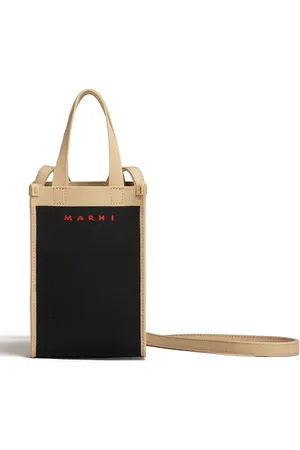Marni Logo print shopping bag