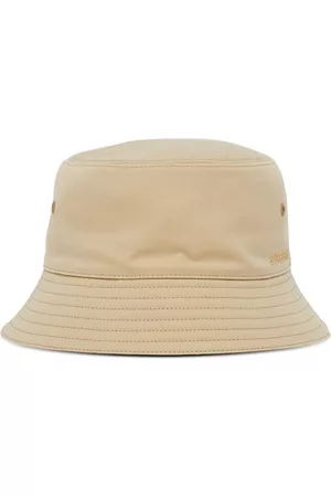 Burberry Logo-embroidered gabardine bucket hat