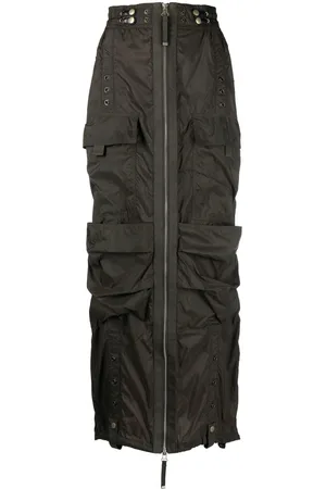 Diesel O-Crep cargo maxi skirt