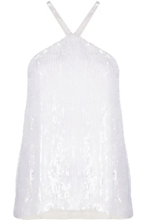 P.A.R.O.S.H. Sequin halterneck top