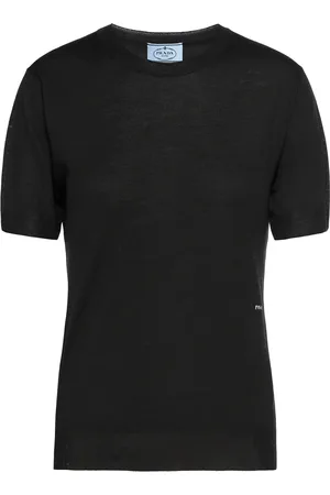 Prada Logo-embroidered wool jumper