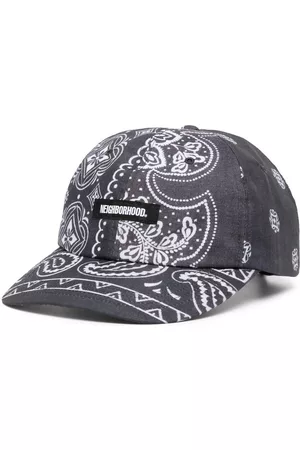 NEIGHBORHOOD Logo-patch bandana-print cap