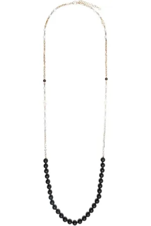 CHANEL 2000s bead-embellished long necklace